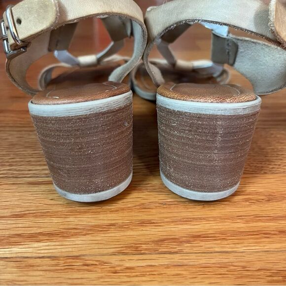 Sheridan Mia Italian Leather Block Heel Summer Sandals - Picture 8 of 13